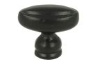 Knopf Gusseisen schwarz pulverbeschichtet 38x24mm
