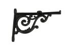 Regalträger schwarz Gusseisen 125x95mm (LxH)