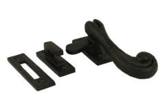 Fensterverschluss schwarz Gusseisen 119x39mm kippbar möglich