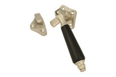 Kippbar Fensterverschluss Links. Nickel matt Ebenholz (1904)