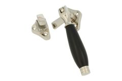 Kippbar Fensterverschluss (1926) Messing vernickelt Ebenholz