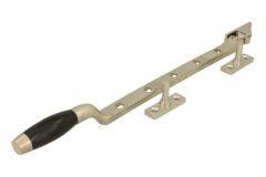 Fensterfeststeller schlichte Design Nickel matt Bakelit