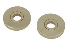 Satz verdeckte Rosetten rund Nickel matt