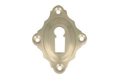 Schlüssel-Rosette diagonal Nickel matt