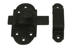 Türschieber schwarz pulverbeschichtet Gusseisen