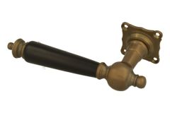 Einzelner Türgriff Links Messing patiniert Ebenholz (1905)