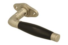 Fenstergriff mit Rosette Nickel matt Ebenholz (1926)