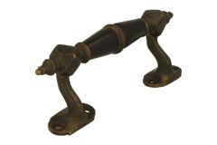 Ziehgriff 145mm Messing patiniert Ebenholz (1900)