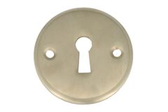 Schlüssel-Rosette rund Nickel matt. Preis pro Stück