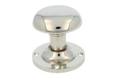 Haustürknopf rund Messing vernickelt (1930)