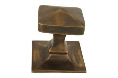 Haustürknopf Messing patiniert (1926)